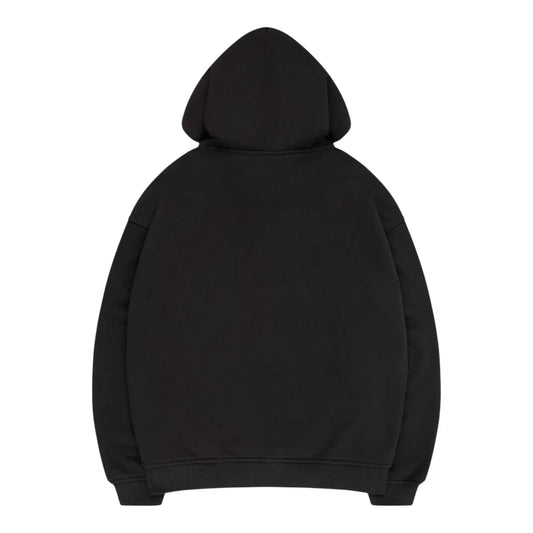 BOXY HOODIE PEACE (BLACK)