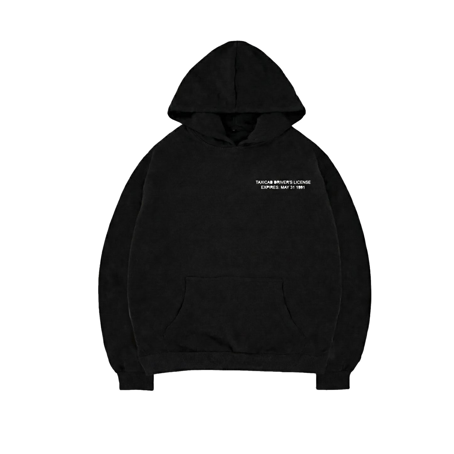BOXY HOODIE TAXICAB  (BLACK)