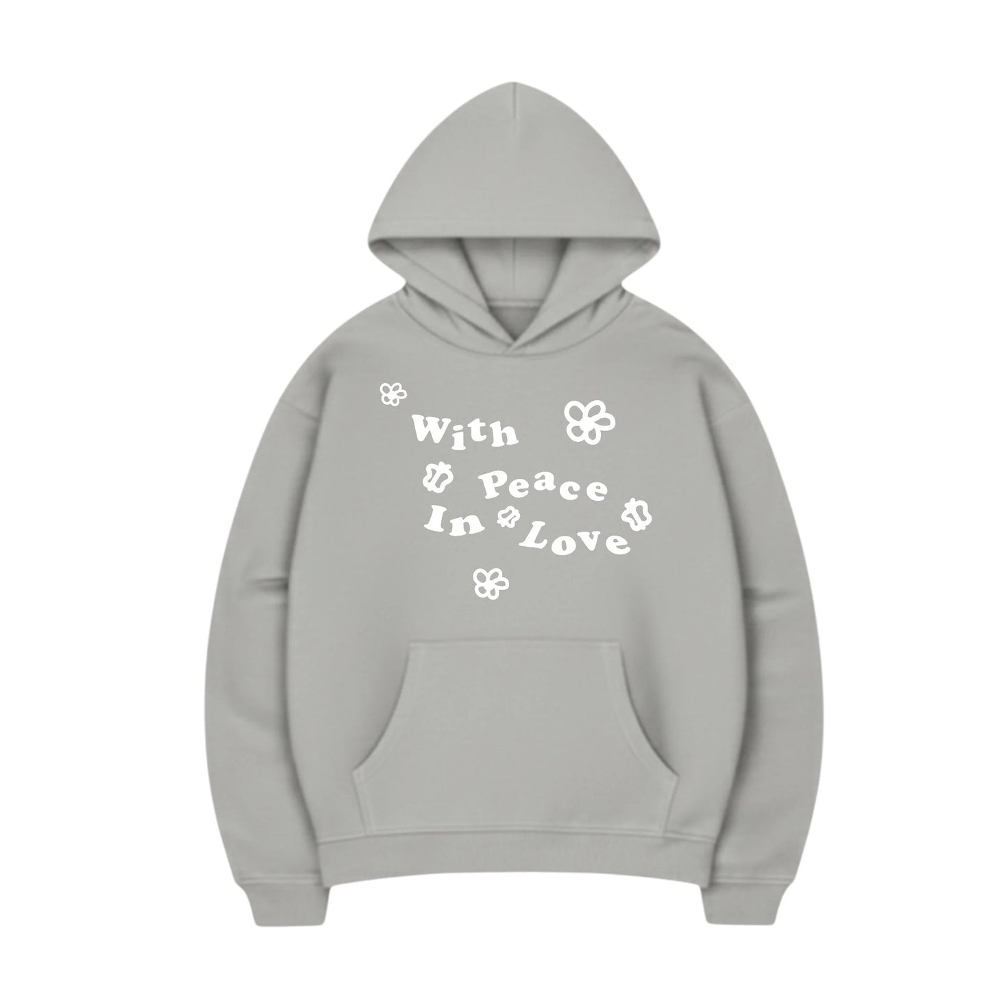 BOXY HOODIE PEACE (ASPHALT)