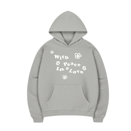 BOXY HOODIE PEACE (ASPHALT)